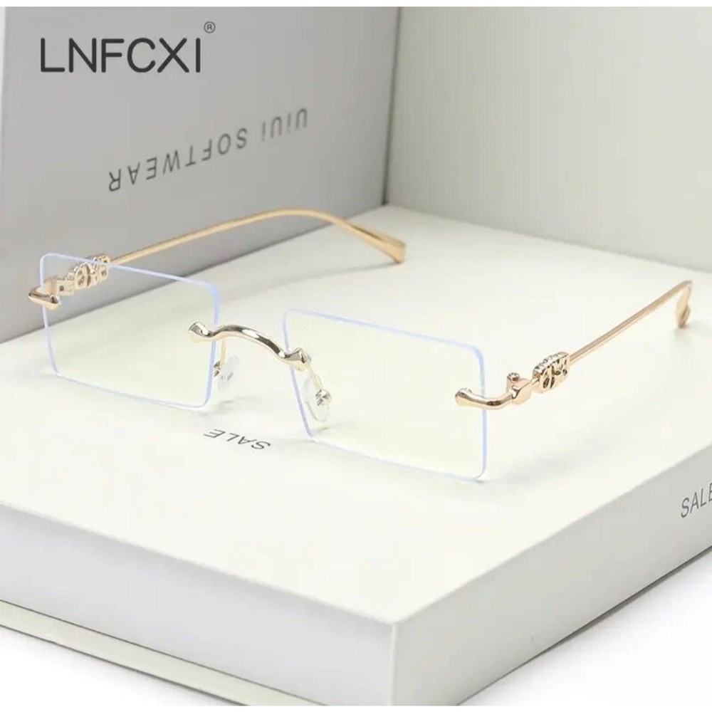 Men's Metal Rimless Versatile Glasses - Picture 7 of 7
